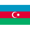 Drapeau Azerbaijan - 5 x 3.3 cm - Sticker/autocollant