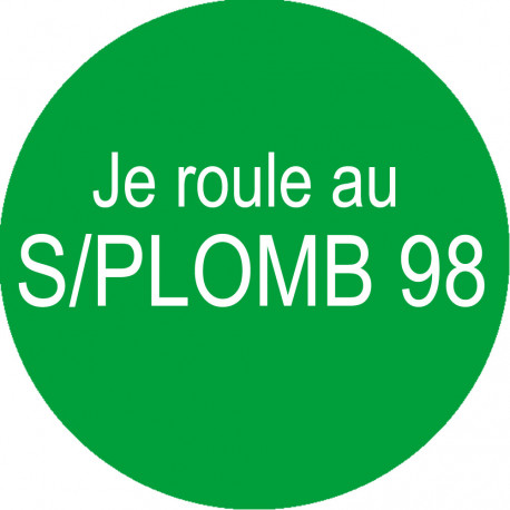SANS PLOMB 98 - 5cm - Autocollant(sticker)