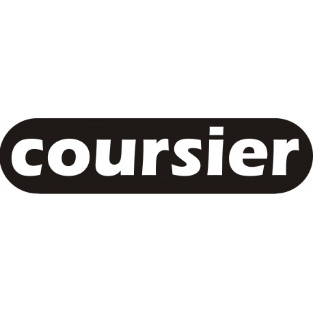 Coursier noir - 29x7cm - Autocollant(sticker)