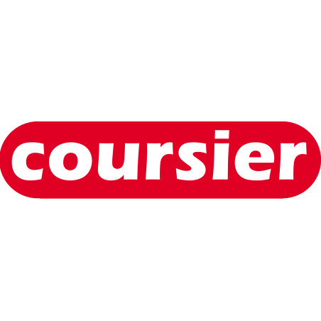 Coursier rouge - 29x7cm - Autocollant(sticker)