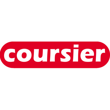 Coursier rouge - 15x3.5cm - Autocollant(sticker)