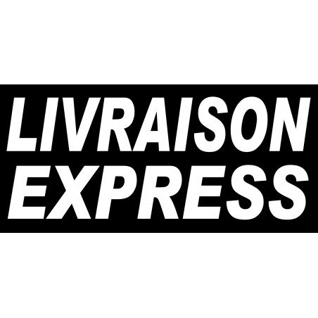 Livraison express noir - 30x14 cm - Autocollant(sticker)