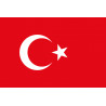 Drapeau Turquie - 19.5 x 13 cm - Autocollant(sticker)