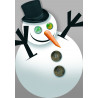 Bonhomme de neige (15x10.3) - Autocollant(sticker)