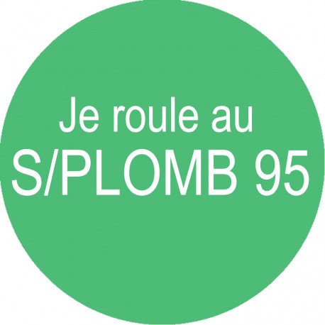 SANS PLOMB 95 - 5cm - Autocollant(sticker)