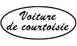 voiture de courtoisie - 20x9cm - Autocollant(sticker)