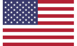 drapeau drapeau US officiel classique - 20x13cm - Autocollant(sticker)