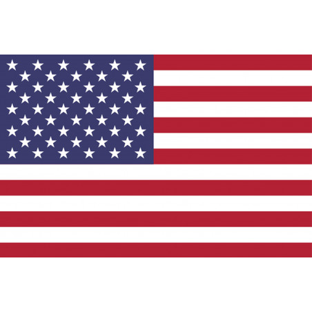 drapeau drapeau US officiel classique - 20x13cm - Autocollant(sticker)