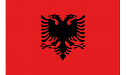 Drapeau Albanie - 5x3.3 cm - Autocollant(sticker)