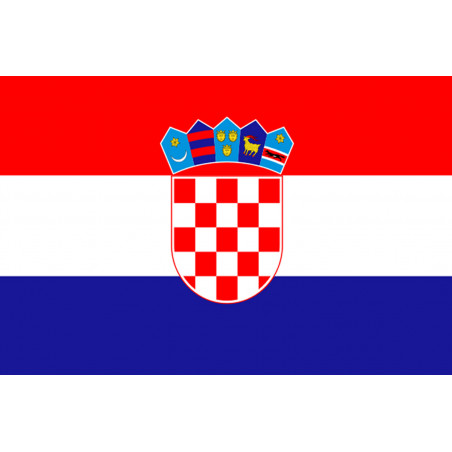 Drapeau Croatie - 19.5x13 cm - Autocollant(sticker)