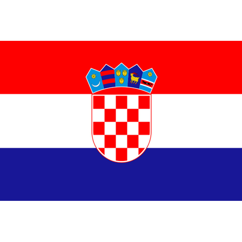 Drapeau Croatie - 15x10 cm - Sticker/autocollant