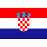 Drapeau Croatie - 15x10 cm - Sticker/autocollant