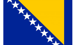 Drapeau Bosnie-Herzegovine - 5x3.3cm - Autocollant(sticker)