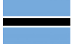 Drapeau Botswana - 20x13cm - Autocollant(sticker)