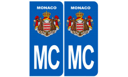 immatriculation MC Monaco - Autocollant(sticker)