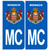 immatriculation MC Monaco - Autocollant(sticker)