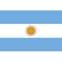 Drapeau Argentine - 19.5 x 13 cm - Sticker/autocollant