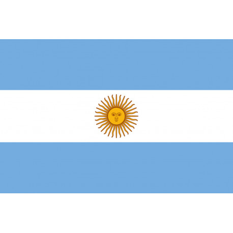 Drapeau Argentine - 19.5 x 13 cm - Autocollant(sticker)