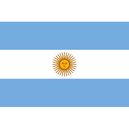 Drapeau Argentine - 19.5 x 13 cm - Sticker/autocollant