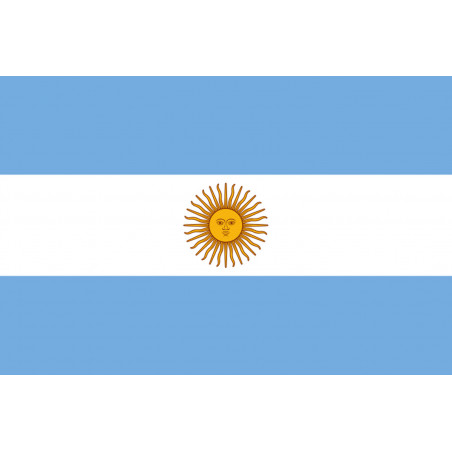 Drapeau Argentine - 19.5 x 13 cm - Autocollant(sticker)