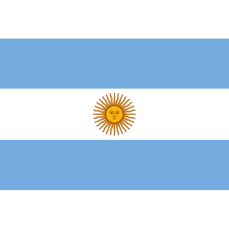 Drapeau Argentine - 5 x 3,3 cm - Sticker/autocollant