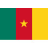 Drapeau Cameroun - 19.5 x 13 cm - Sticker/autocollant