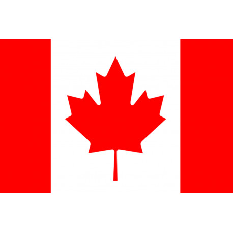 Drapeau Canada - 5 x 3,3 cm - Autocollant(sticker)