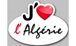 J'aime l'Algérie - 15x11cm - Autocollant(sticker)