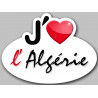 J'aime l'Algérie - 15x11cm - Autocollant(sticker)