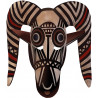 masque africain traditionnel - 10x8,8cm - Autocollant(sticker)
