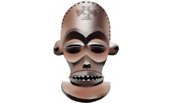 masque d'Afrique traditionnel - 20x13cm - Autocollant(sticker)