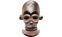 masque d'Afrique traditionnel - 15x10cm - Autocollant(sticker)