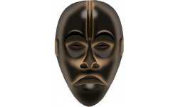 masque africain - 10x6,5cm - Autocollant(sticker)