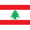 Drapeau Liban - 19,5x13 cm - Autocollant(sticker)