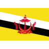 Drapeau Brunei - 15 x 10 cm - Autocollant(sticker)