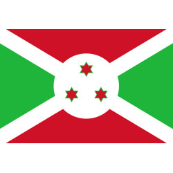 Drapeau Burundi - 19,5x13 cm - Sticker/autocollant