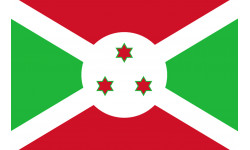 Drapeau Burundi - 19,5x13 cm - Autocollant(sticker)