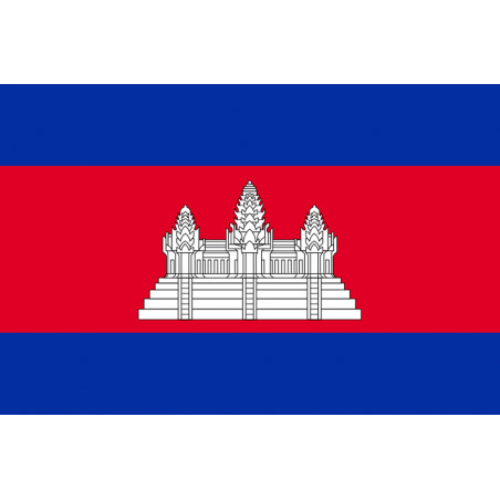 Drapeau Cambodge - 19.5x13 cm - Autocollant(sticker)