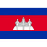 Drapeau Cambodge - 19.5x13 cm - Autocollant(sticker)