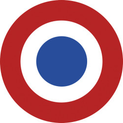 drapeau aviation Française - 5cm - Sticker/autocollant