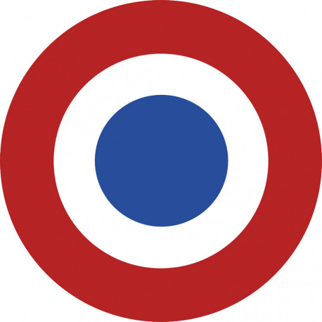 drapeau aviation Française - 10cm - Autocollant(sticker)
