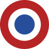 drapeau aviation Française - 10cm - Sticker/autocollant