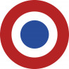 drapeau aviation Française - 10cm - Autocollant(sticker)