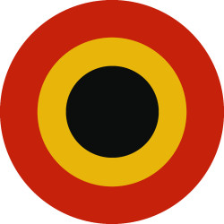 drapeau aviation Belge - 5cm - Sticker/autocollant