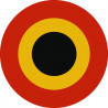 drapeau aviation Belge - 10cm - Autocollant(sticker)