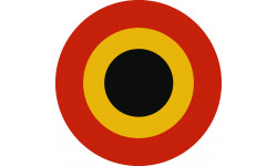 drapeau aviation Belge - 15cm - Autocollant(sticker)