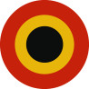 drapeau aviation Belge - 20cm - Sticker/autocollant