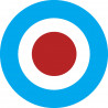drapeau aviation anglaise - 5cm - Autocollant(sticker)