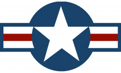 drapeau aviation USA - 20x11,5cm - Autocollant(sticker)