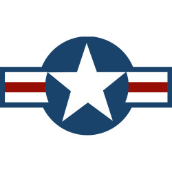 drapeau aviation USA - 5x3cm - Sticker/autocollant